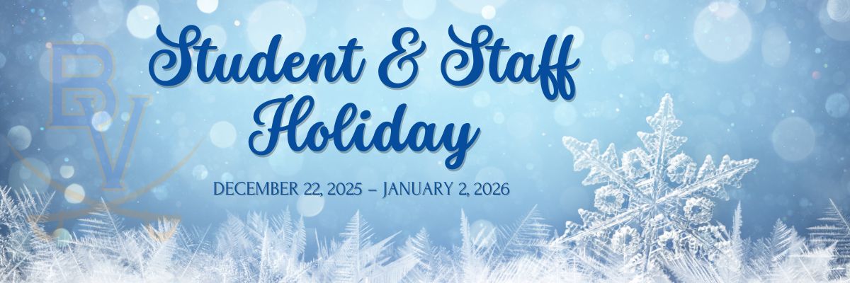 Student Staff Holiday WINTER 2025