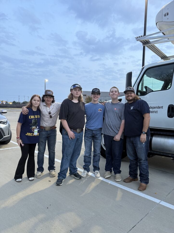 AHS students working the mobile food delivery nov 2025