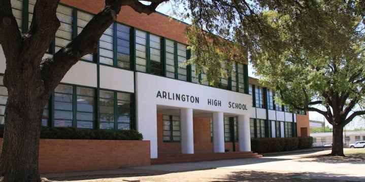 Arlington High School front entrance