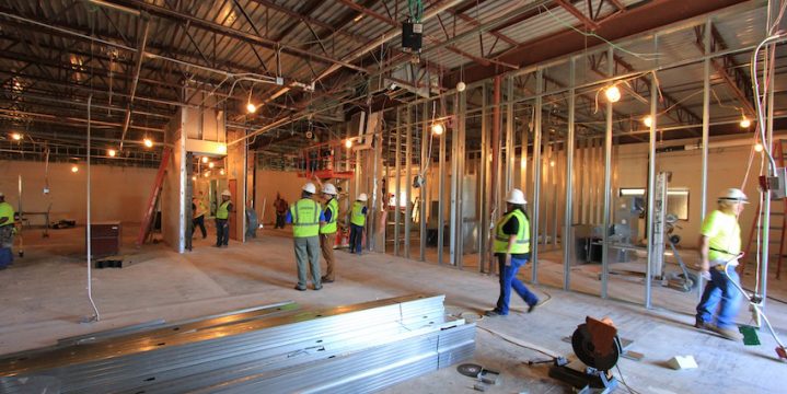 Construction in Jones Academy