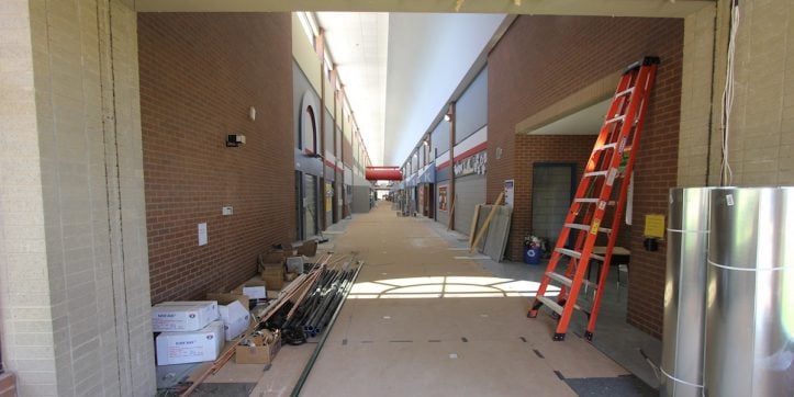 Bebensee hallway in construction