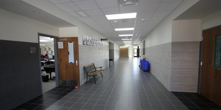 Hallway in new Boles addition