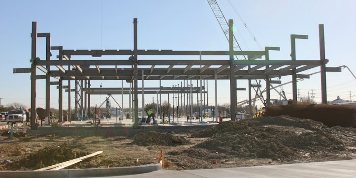 Peach Elementary goes vertical with steel