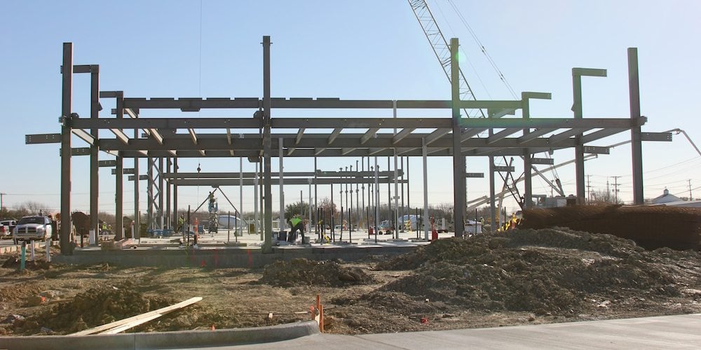 Peach Elementary goes vertical with steel