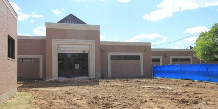 Groundwork for the future addition at Ellis Elementary