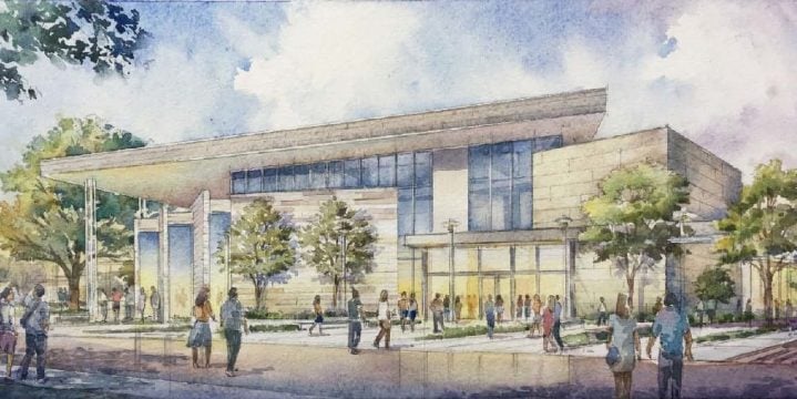 Fine Arts Center rendering