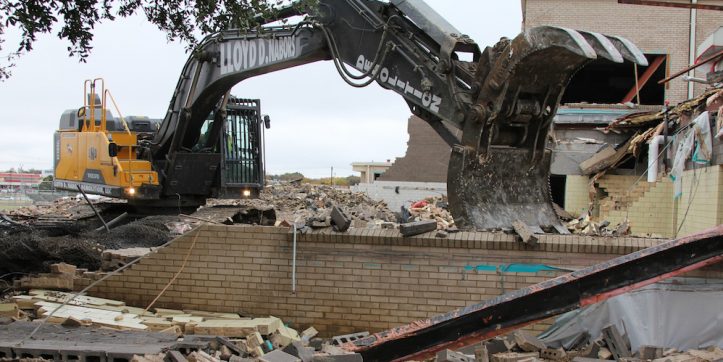 Demolition of Hutcheson Junior High