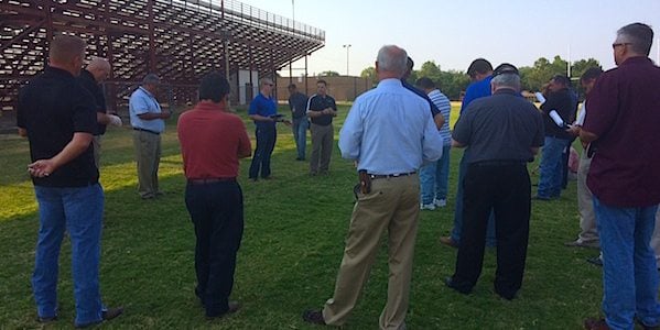 Pre-bid meeting for the MACS - held at Sam Houston High School