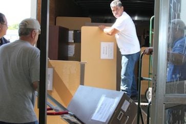 AISD warehouse crew removes items from Hutcheson before demolition