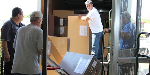 AISD warehouse crew removes items from Hutcheson before demolition