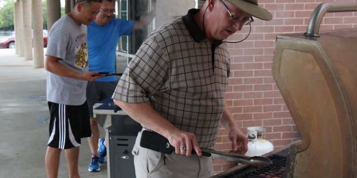 Grilling for the Ousley faculty night