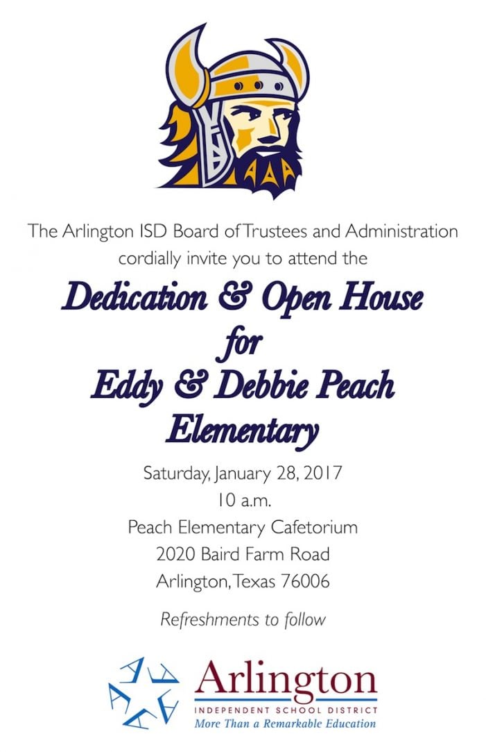 Peach dedication invitation