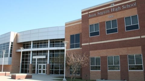 Seguin High School front entrance