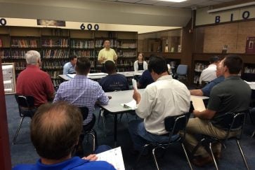 Pre-bid meeting at Workman Junior High