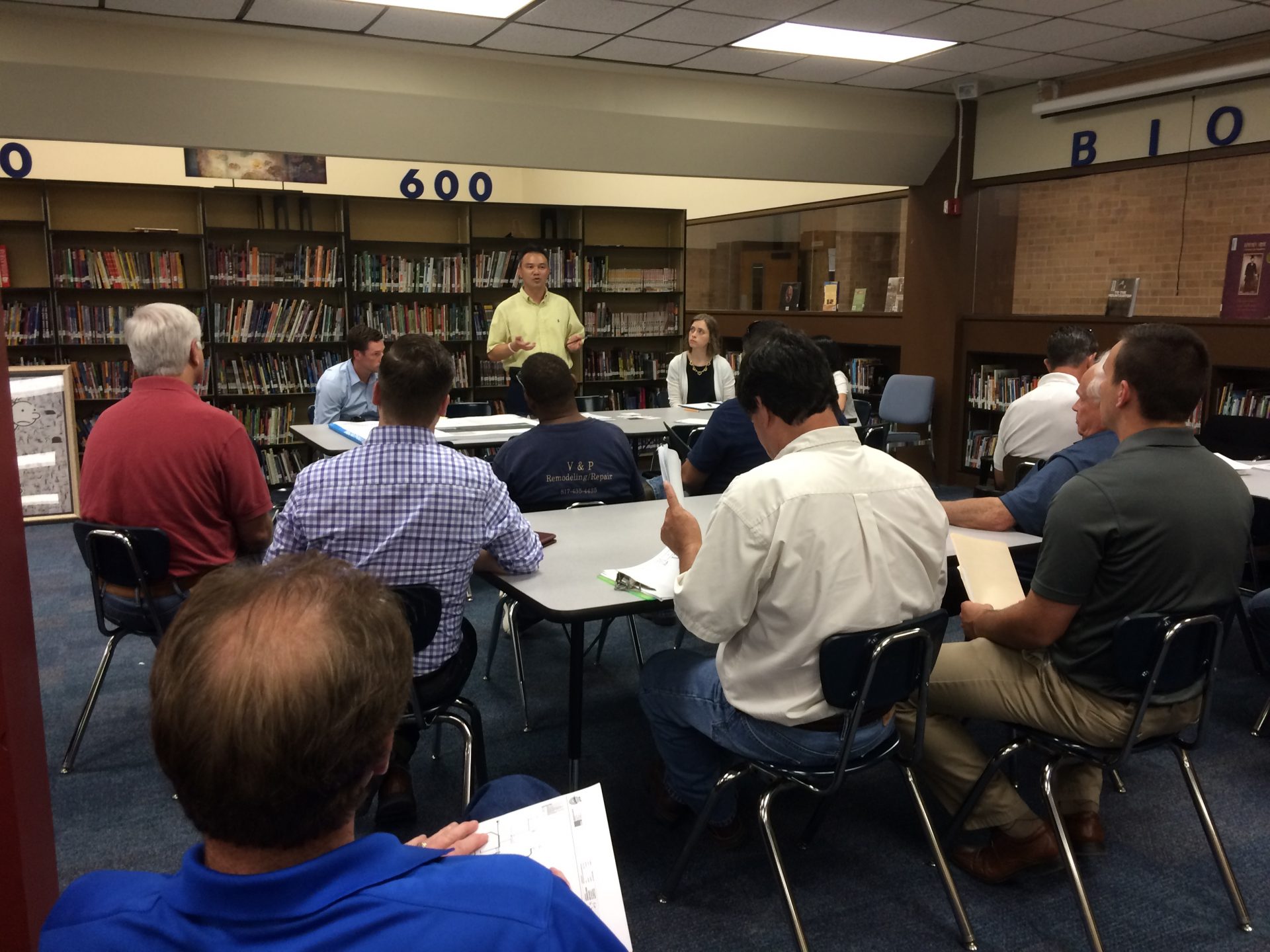 Pre-bid meeting at Workman Junior High