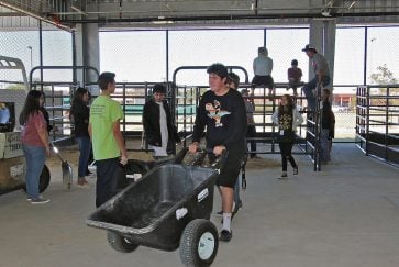Students work in the Ag Science Center