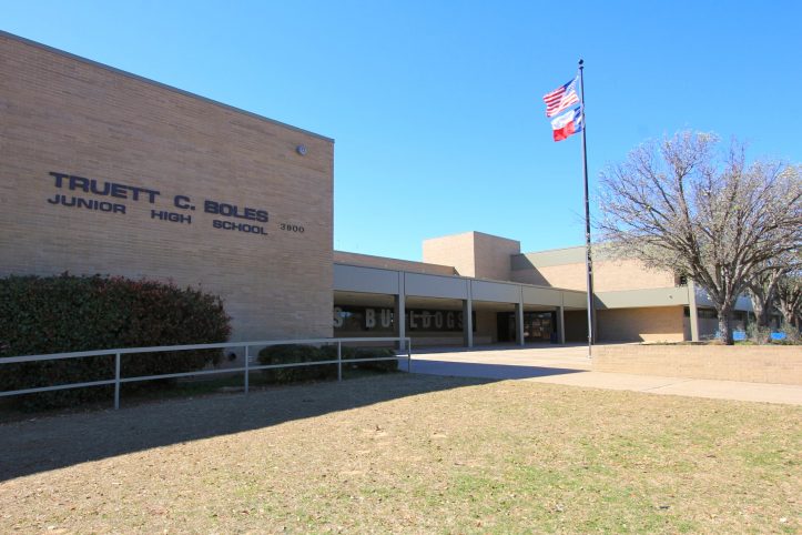 Boles Junior High with new paint