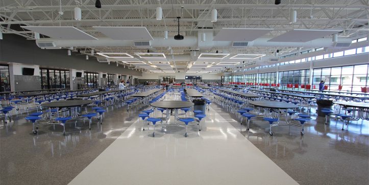 Sam Houston High School's new cafeteria