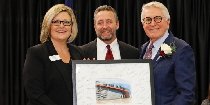 CTC dedication - Dan Dipert with Ginger Polster and Tommy Moore