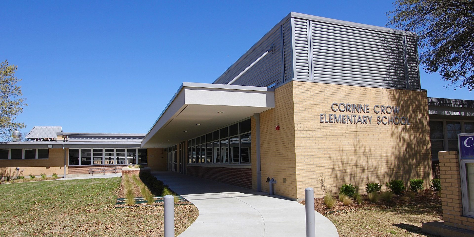 Crow's new addition and entrance