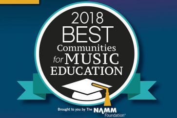 2018 logo for for Best Communities for Music Education