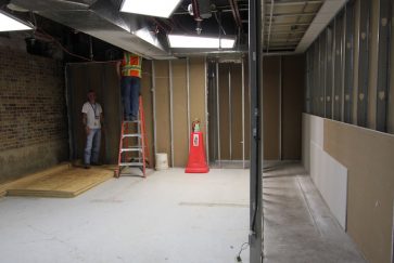 Construction of a new ADA ramp in Goodman Elementary