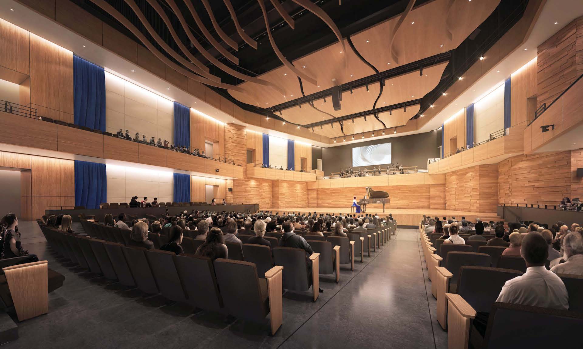Rendering of future AISD Fine Arts Center