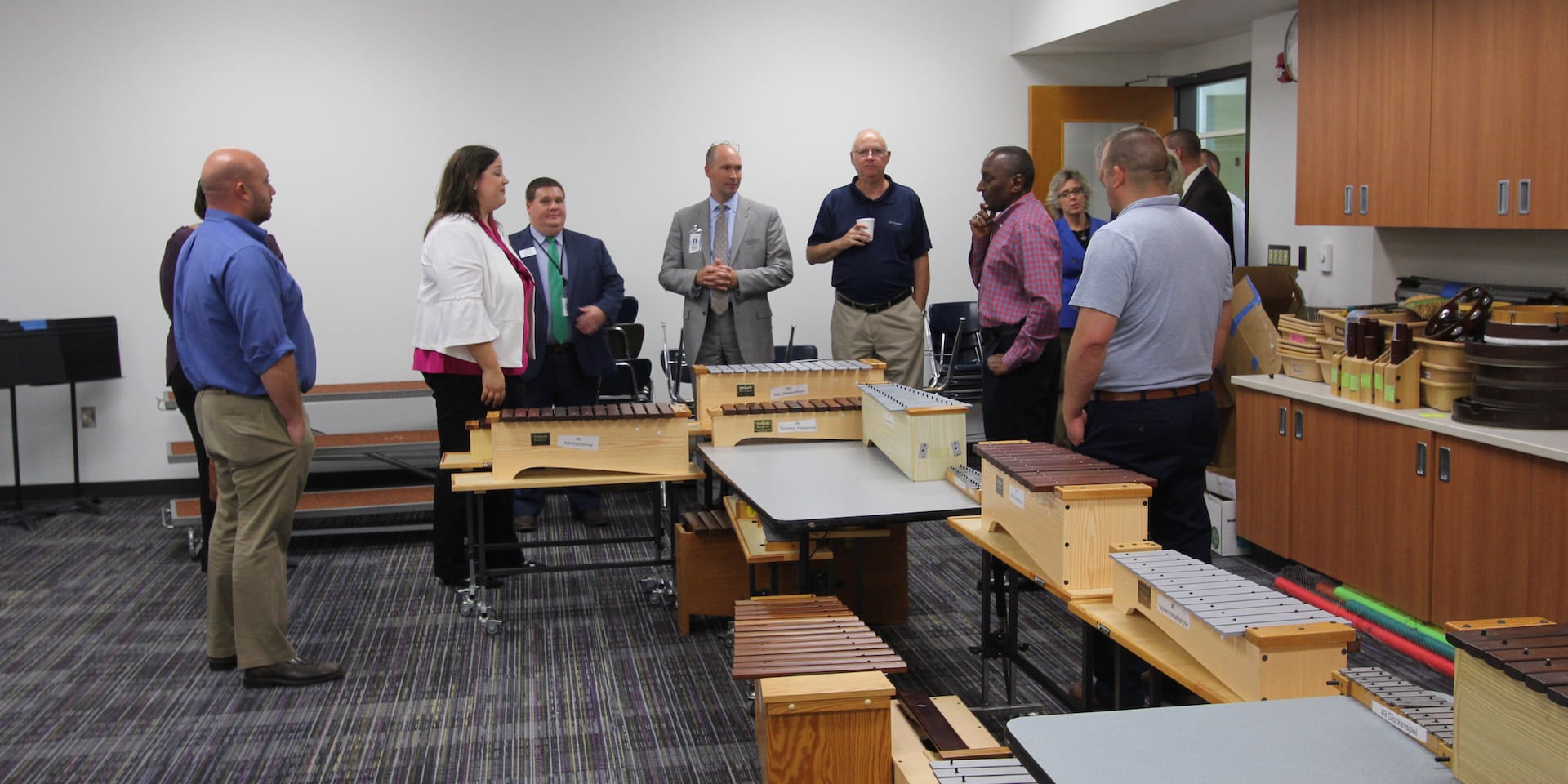 CBOC tours Crow Elementary bond word
