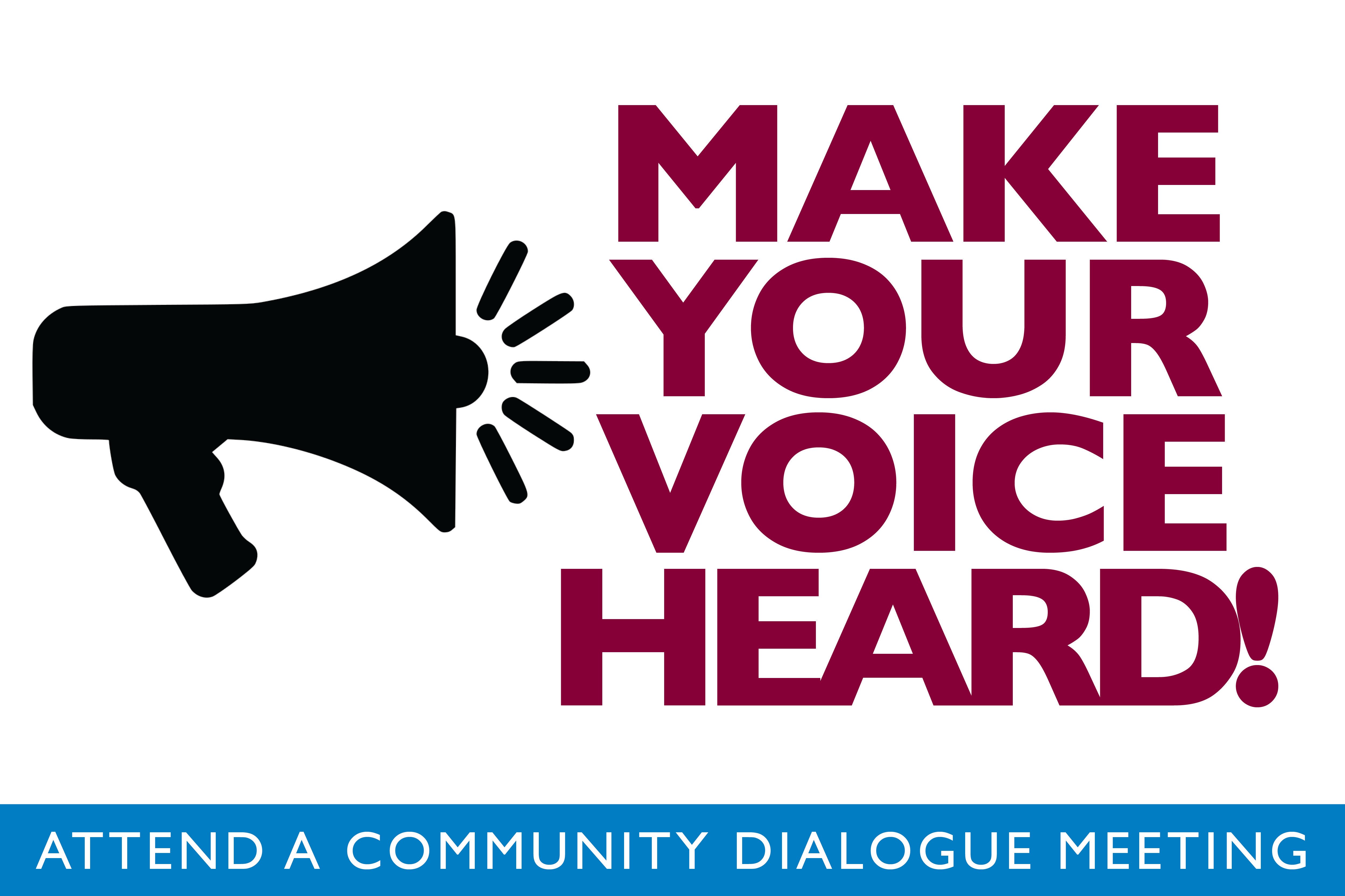 Community Dialogue Meeting graphic