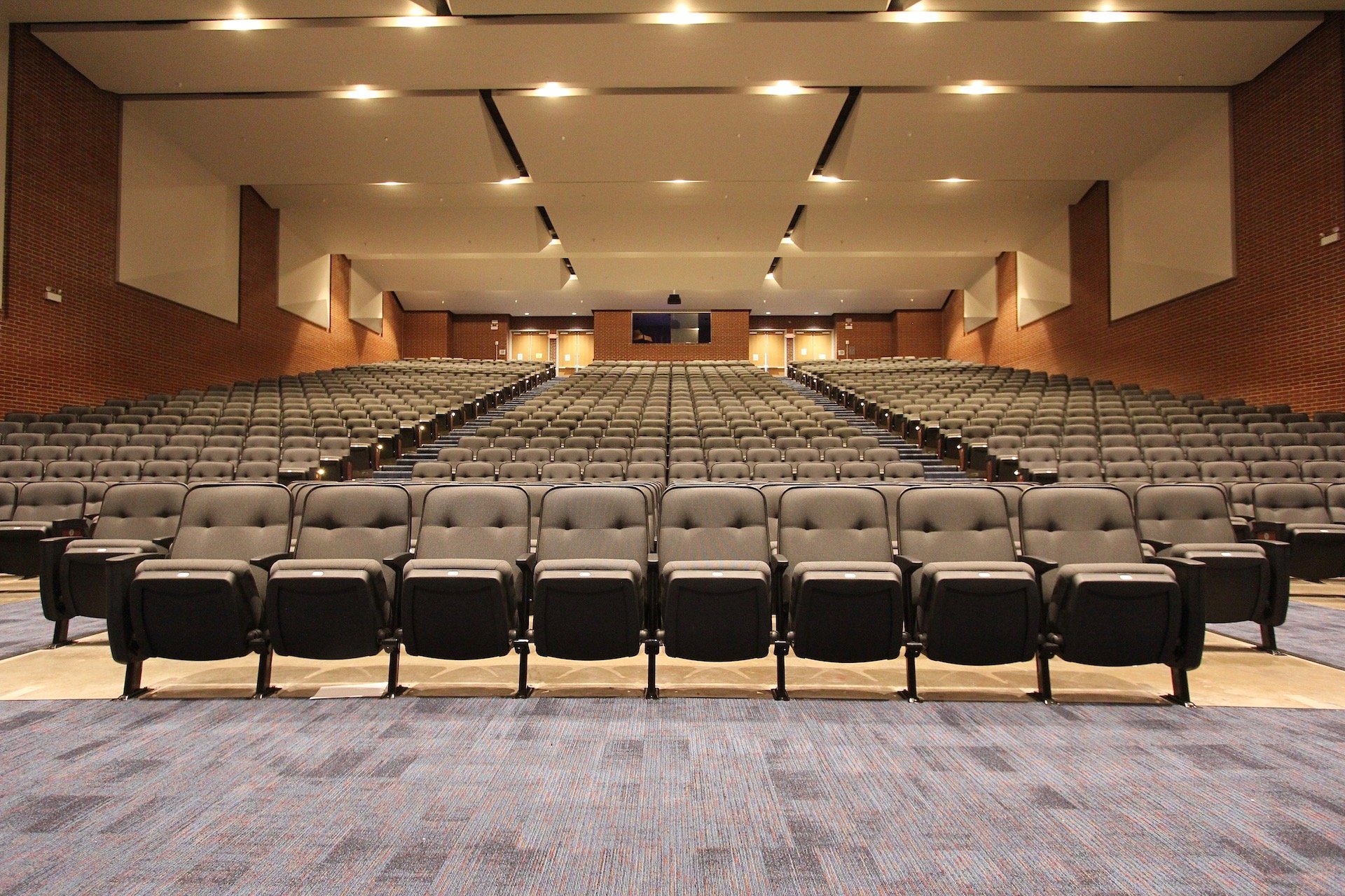 Bowie High School's renovated auditorium
