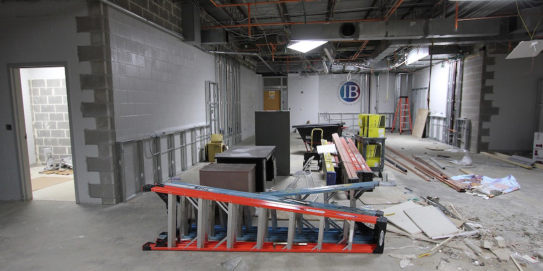 Classroom construction at Bowie High School