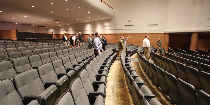 CBOC tours AHS auditorium