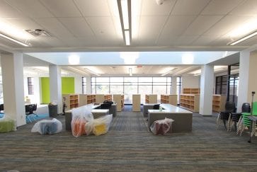 New Wood Elementary library