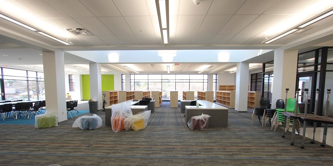 New Wood Elementary library