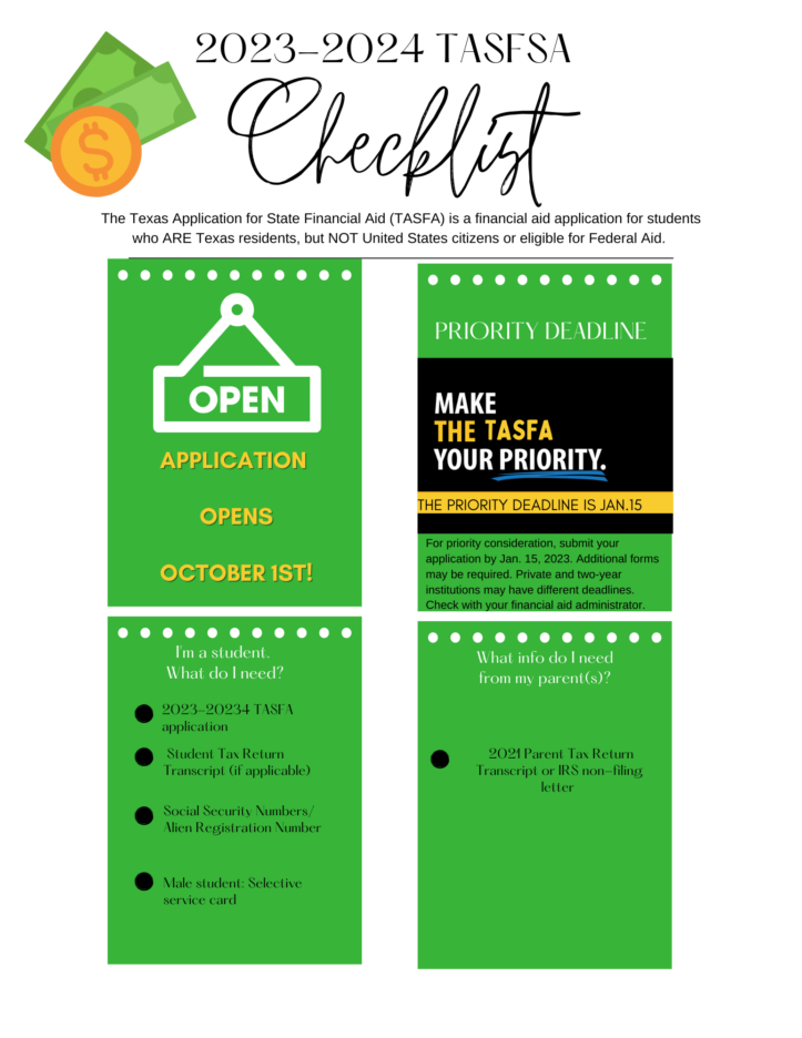 FAFSA TASFA CHECKLIST 1