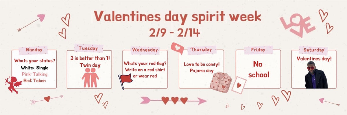 Valentines Spirit Week 2026