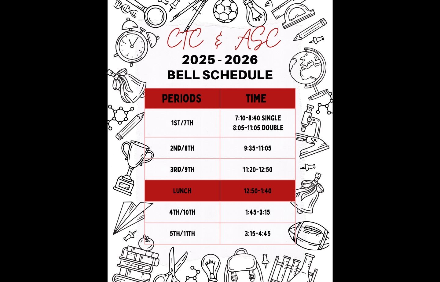 Bell Schedule