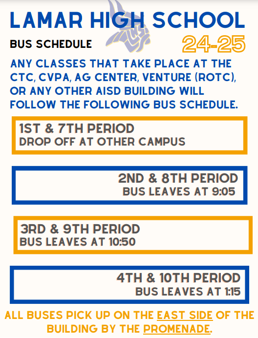 School schedules lamar high school