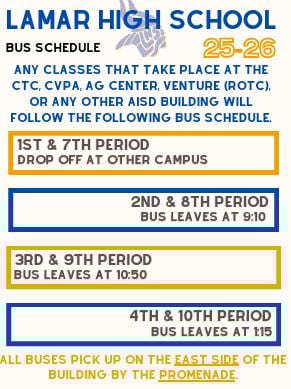 BUS SCHEDULE