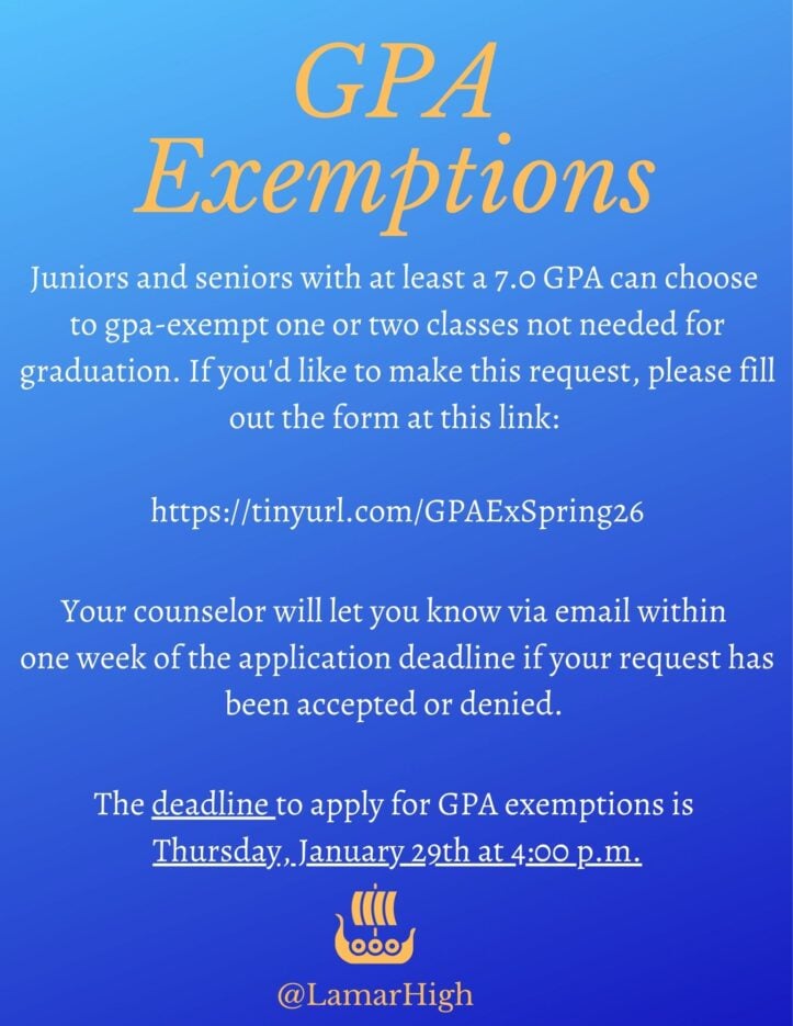 GPA Exemptions