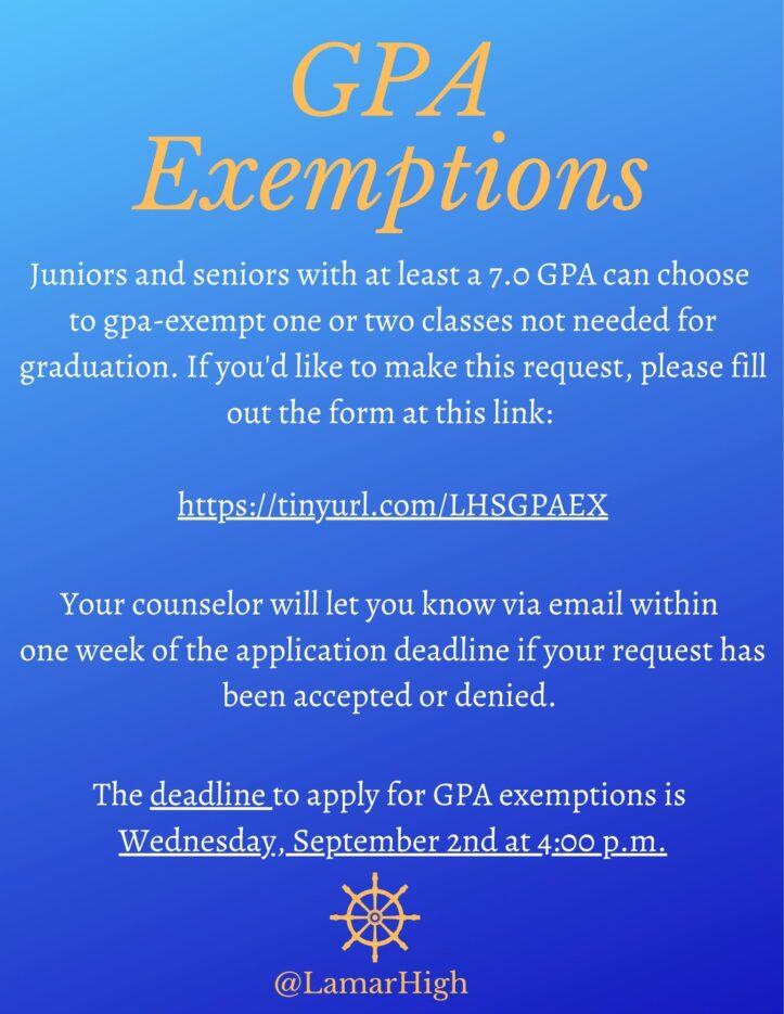 GPA Exemptions