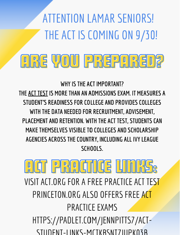 act prep flyer