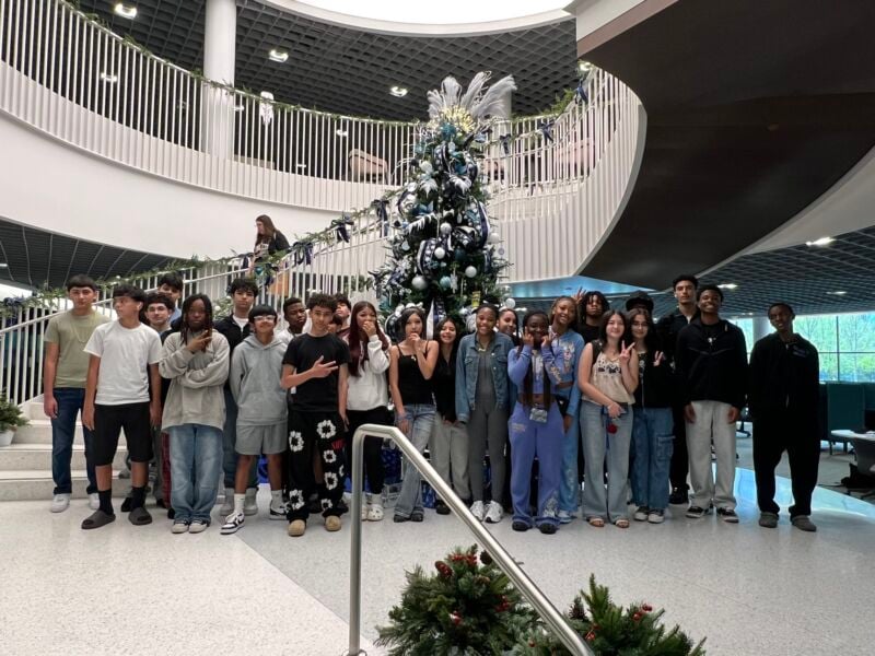 Image for the Tweet beginning: Lamar PTECH freshman visited TCC