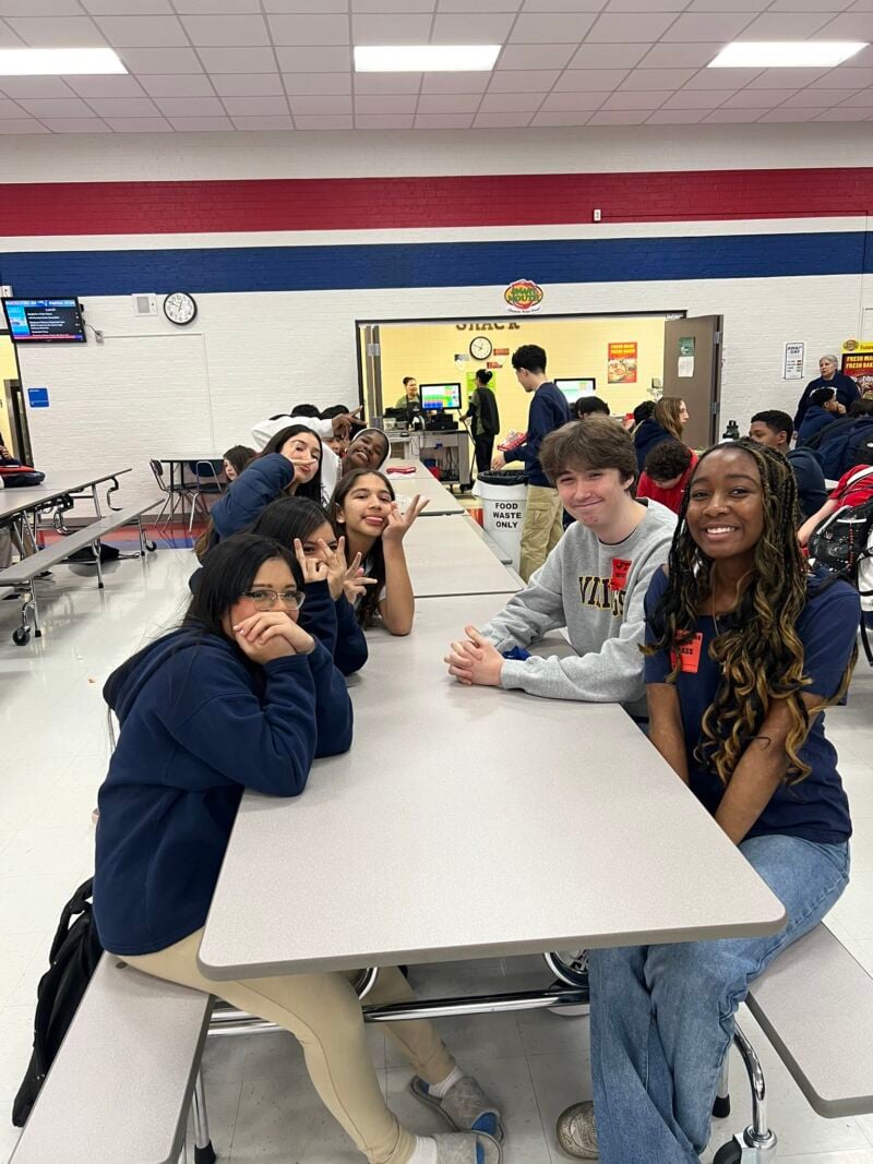 Image for the Tweet beginning: Lamar PTECH juniors visited Shack