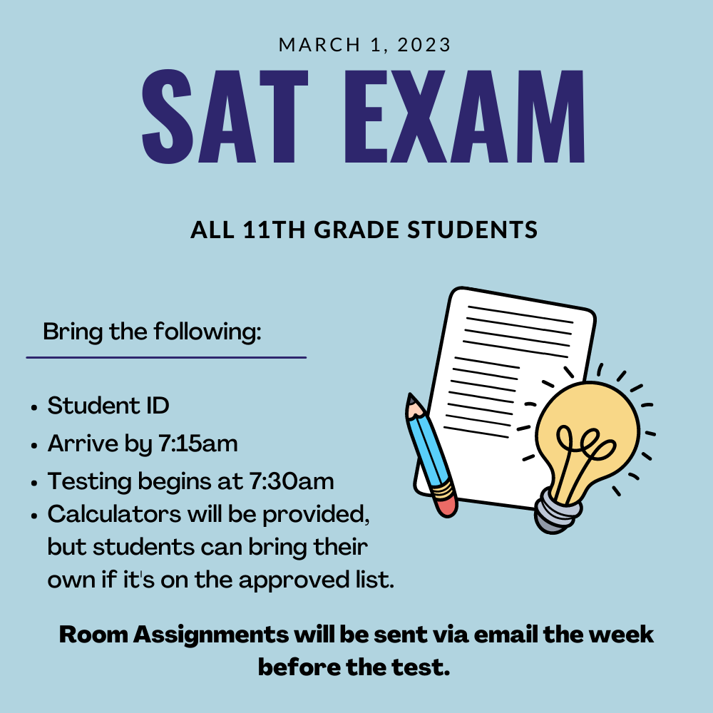 SAT Exam Martin High School