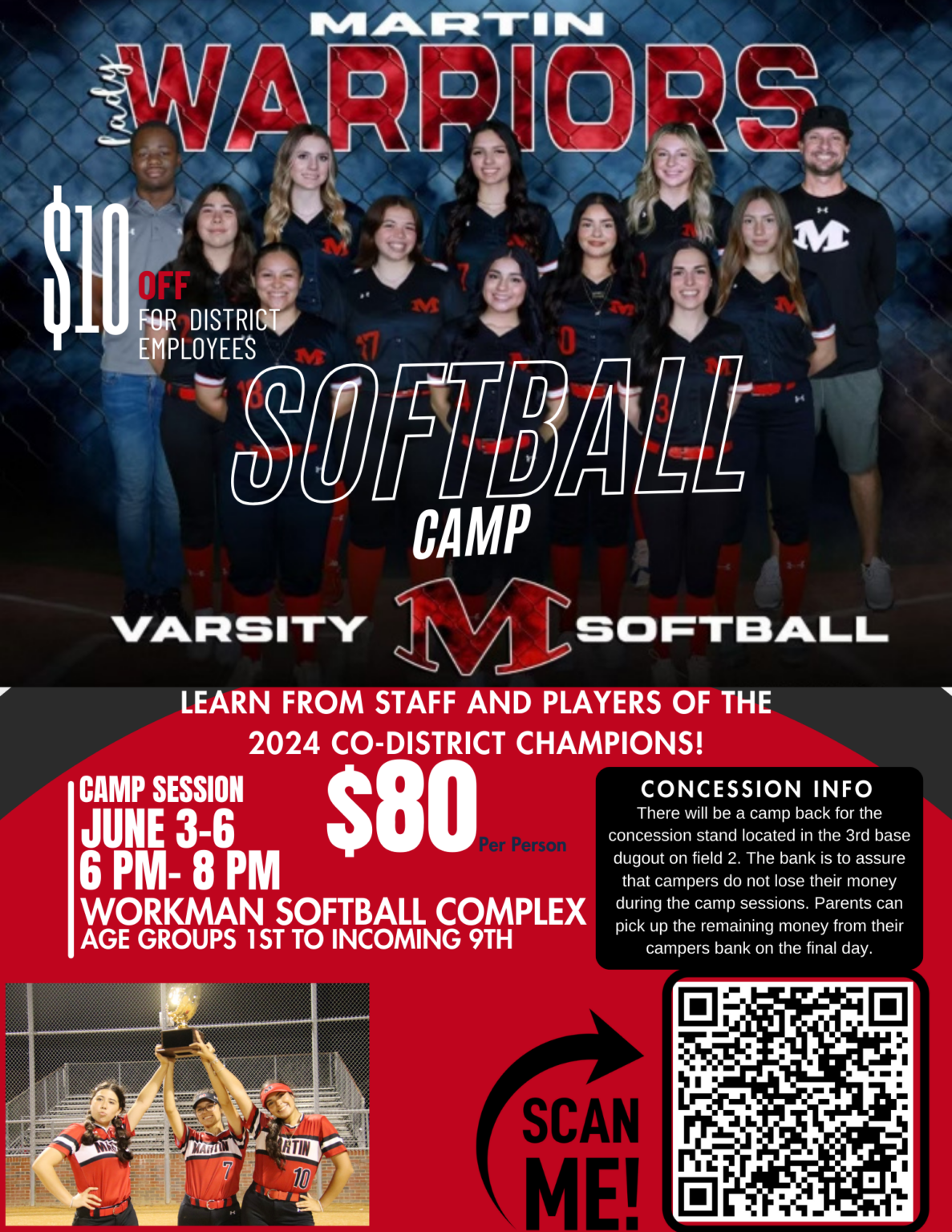 Softball Camp Martin High School