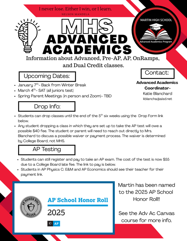 Advanced Academics Info