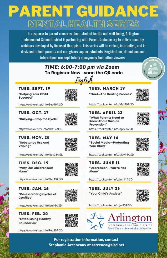 Mental Health Series Sam Houston High School