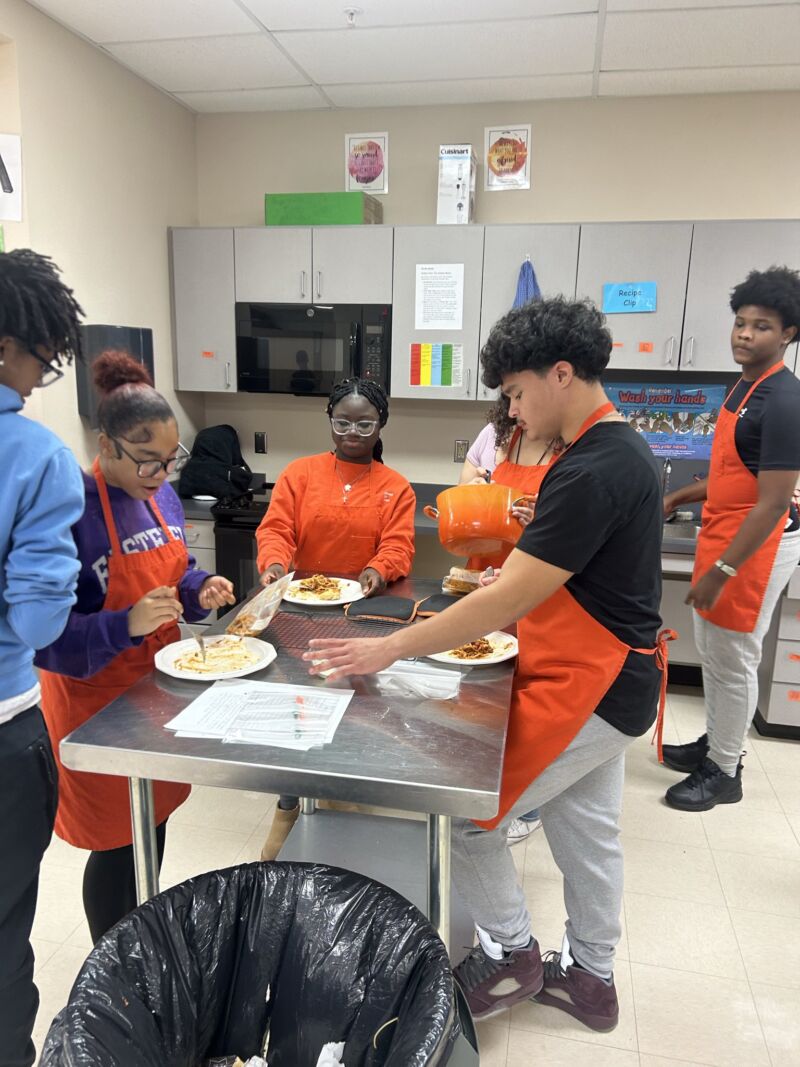 Image for the Tweet beginning: P-TECH students balance rigorous academics