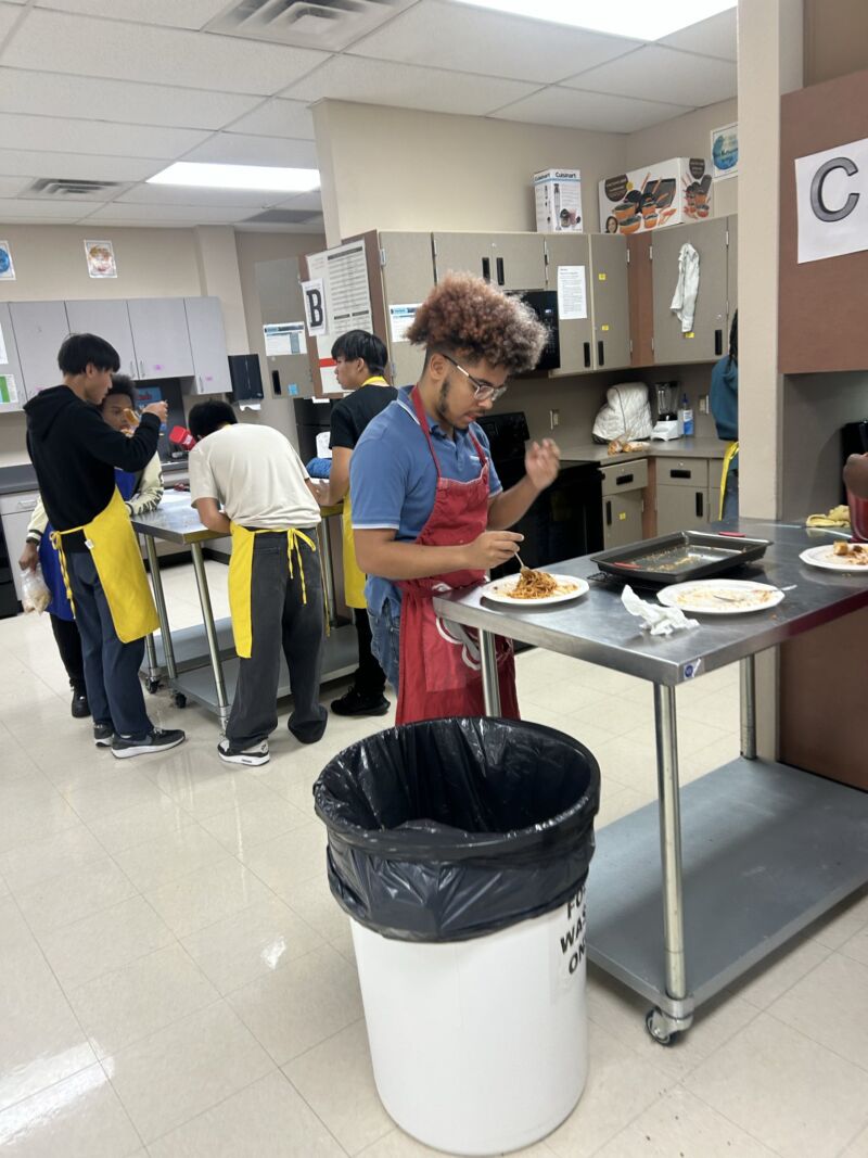 Image for the Tweet beginning: P-TECH students balance rigorous academics